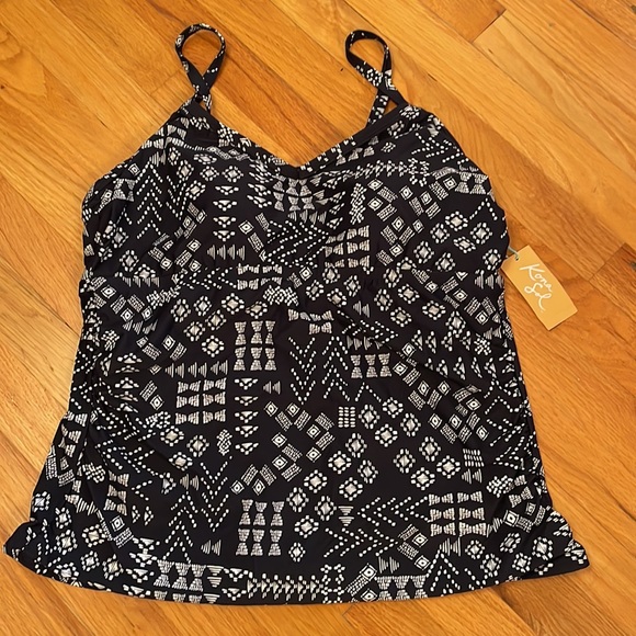 Kona Sol Tankini. Plus Size 18W. Navy/White. NEW!! - Picture 5 of 12